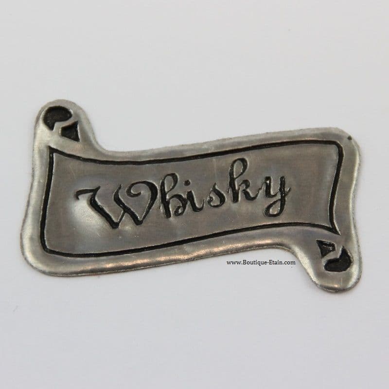 Autocollant étiquette en étain "Whisky"