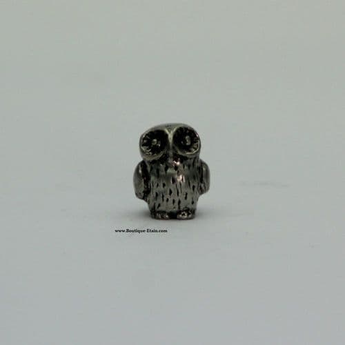 Bébé chouette en étain