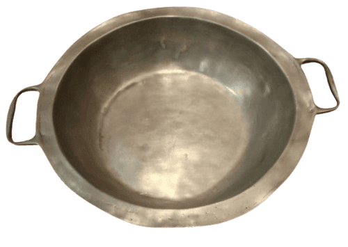 Bassine en étain massif