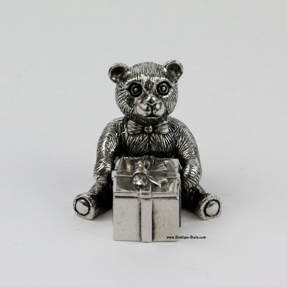 Boîte à dent nounours en étain
