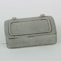 Boîte rectangle à charnière en étain
