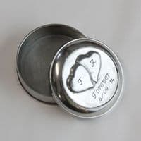 Boîte en étain gravée – Cadeau 10 ans de mariage
