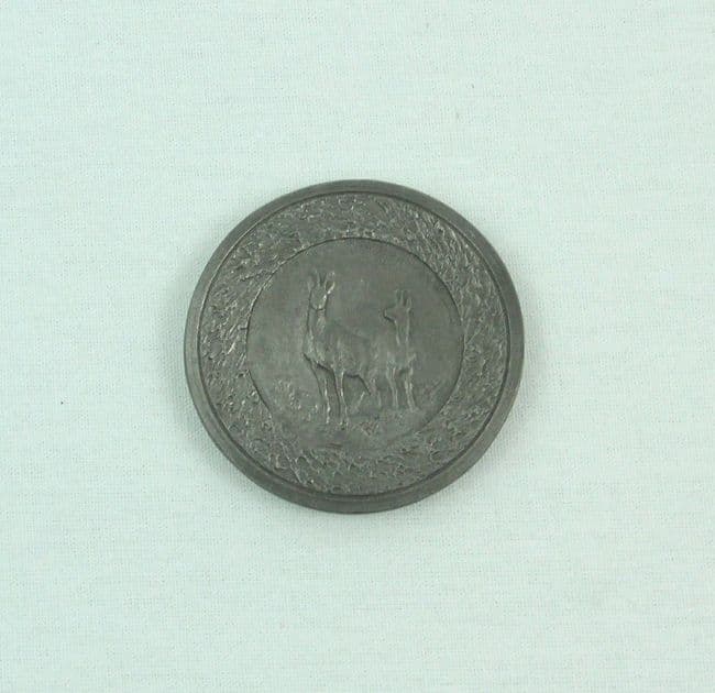 Boîte ronde motif cerf