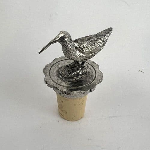 Bouchon bécasse en étain pour bouteille de vin