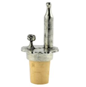 Bouchon bouteille et verre en étain