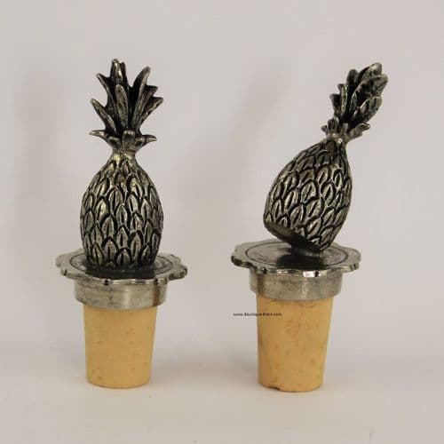 Bouchon décor ananas en étain