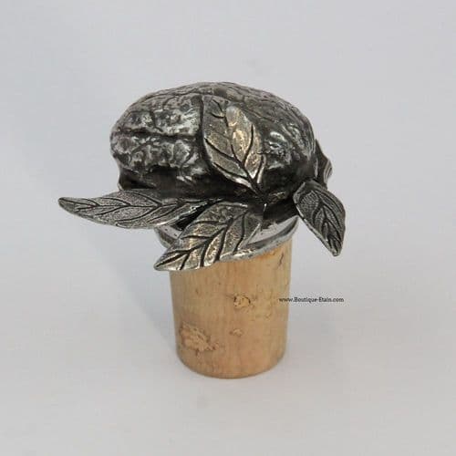 Bouchon en liège et étain grande noix