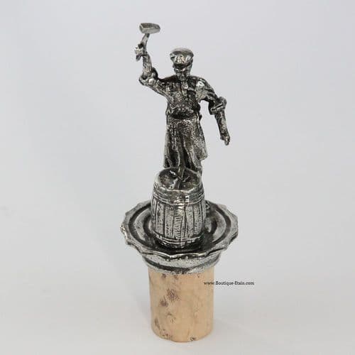 Bouchon en liège et étain le Tonnelier