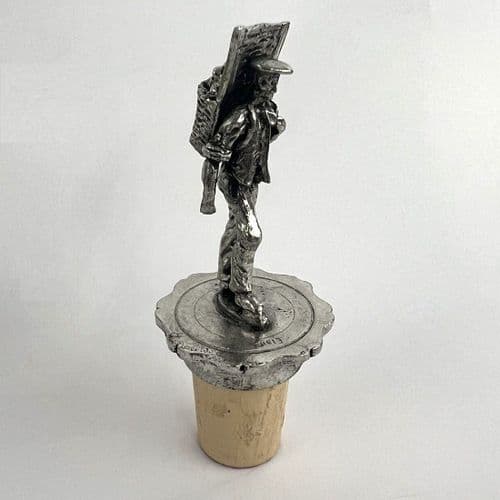 Bouchon le vendangeur en étain