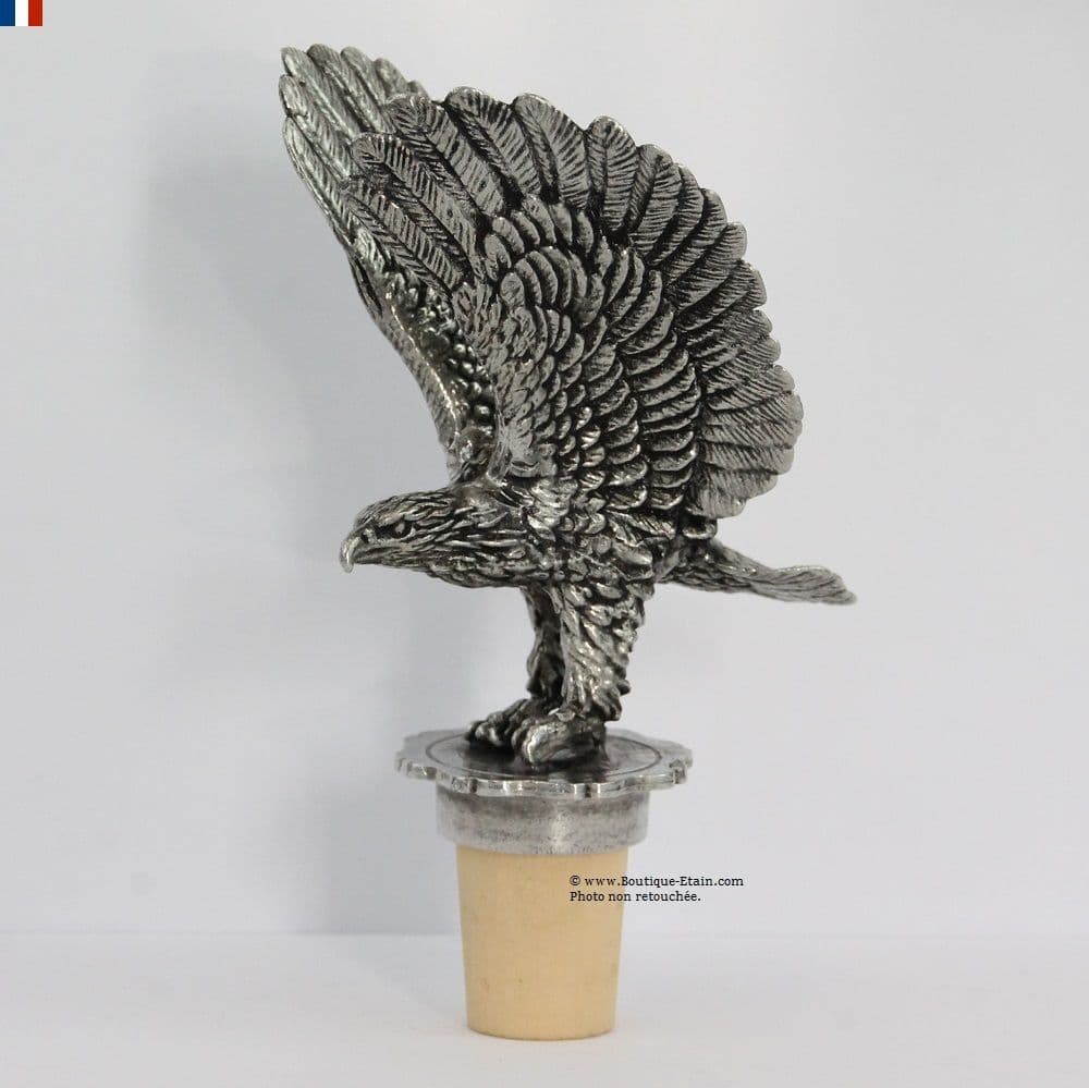 Bouchon pour vin Aigle en étain
