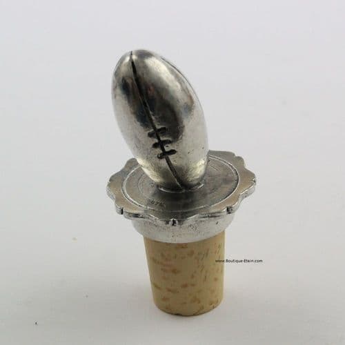 Bouchon à vin ballon de football américain en étain