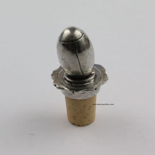 Bouchon à vin ballon de rugby en étain