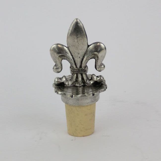 Bouchon à vin fleur de Lys en étain