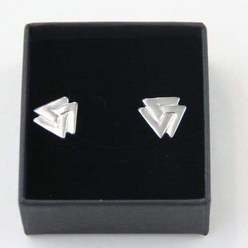 Boucle d'oreille Valknut en étain