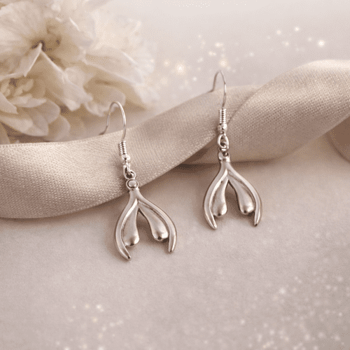 Boucles d'oreilles Clito en étain