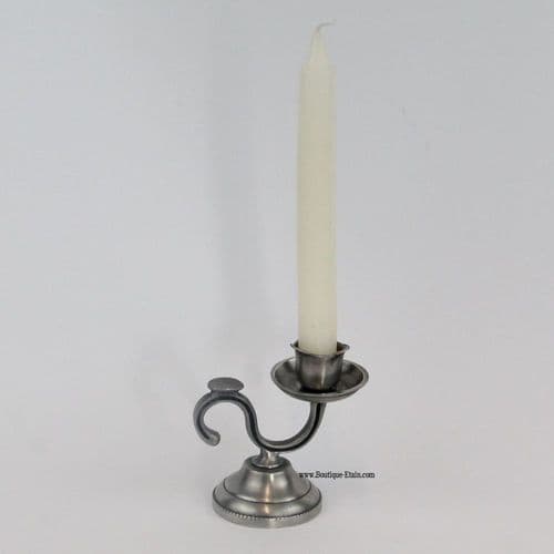 Bougeoir style ancien en étain