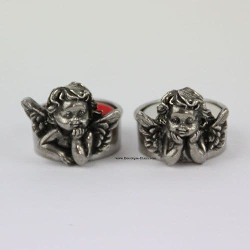 Bougie ange en étain