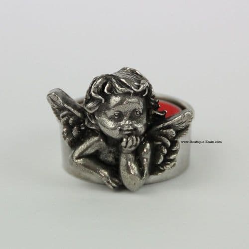 Bougie ange en étain