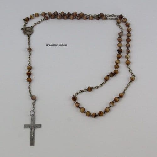 Chapelet en pierre et métal