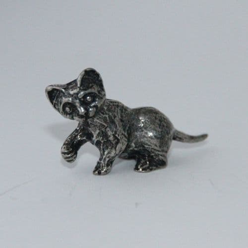 Chaton joueur, chat en étain