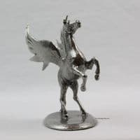 Cheval ailé Pégase en étain