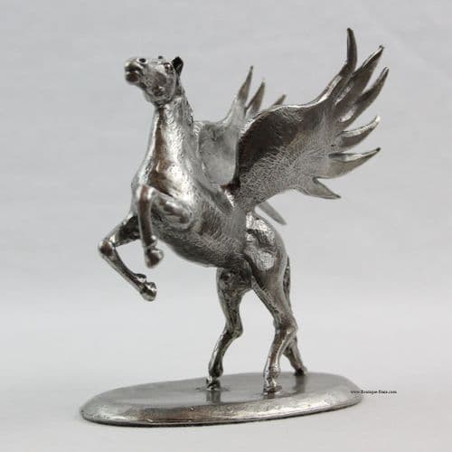 Cheval ailé Pégase en étain