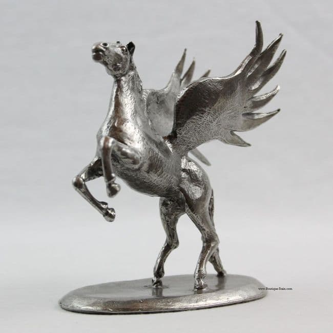 Cheval ailé Pégase en étain