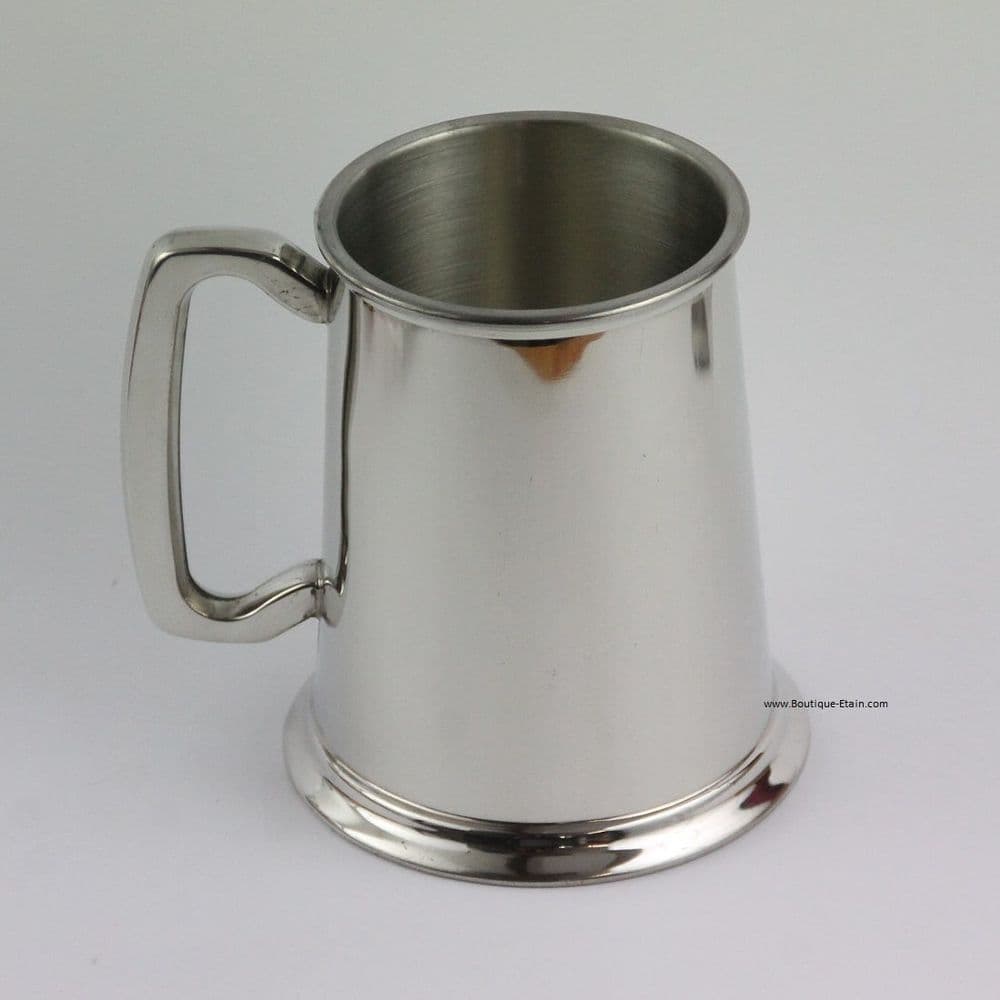 Chope à bière 50cL en étain