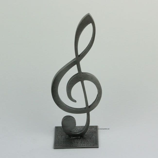 Clef de sol en étain