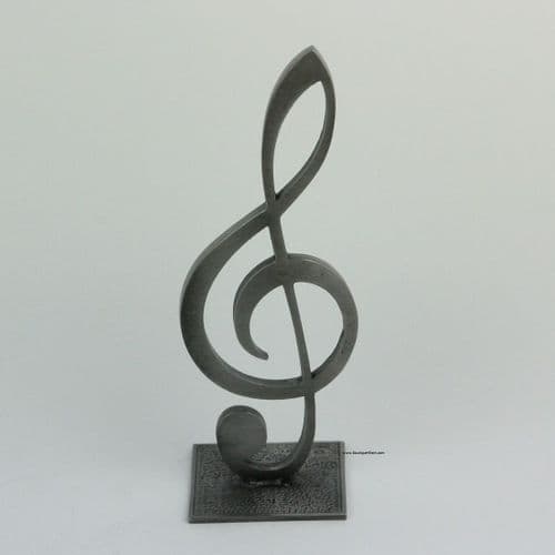 Clef de sol en étain