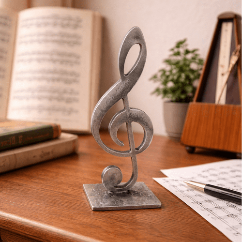 Clef de sol en étain