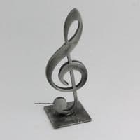 Clef de sol en étain