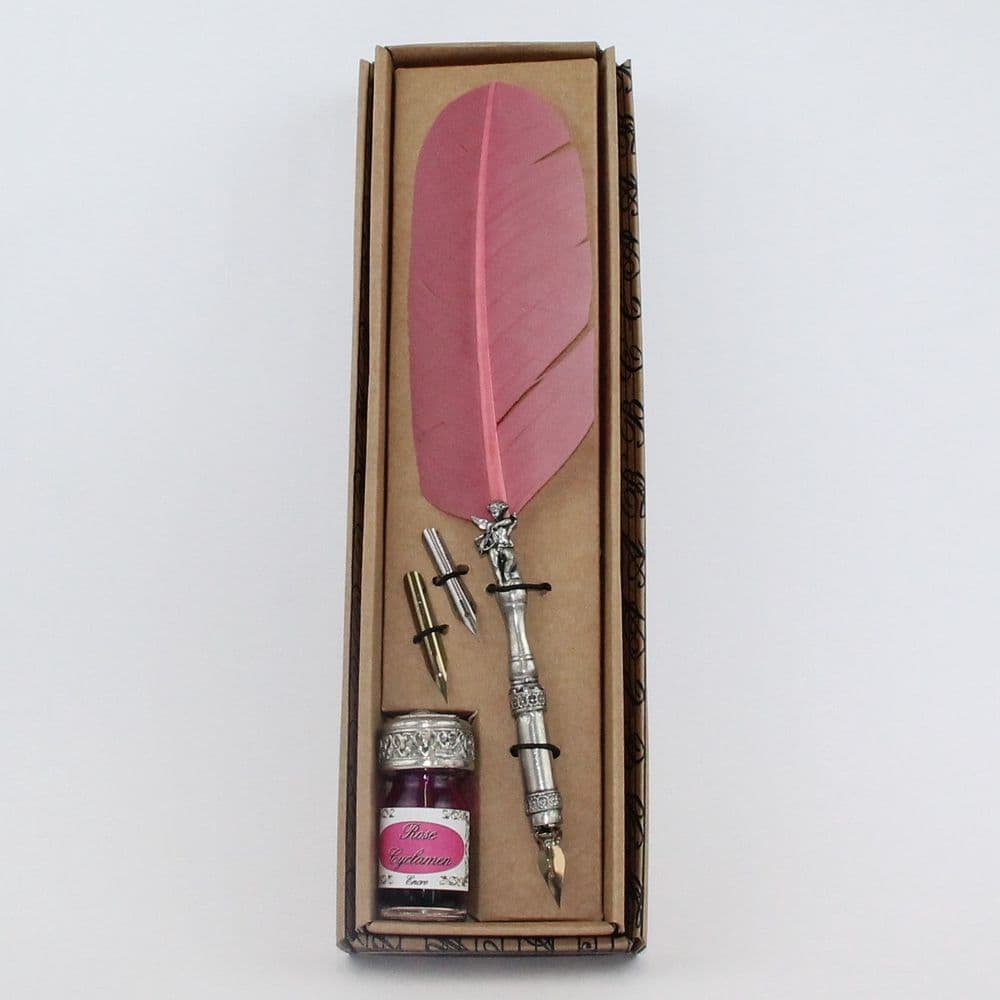 Coffret calligraphie en étain thème Ange