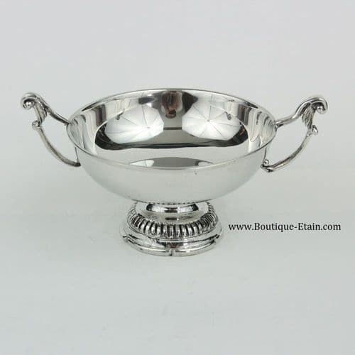 Coupe bourguignonne en étain brillant ∅10cm