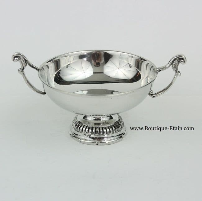 Coupe bourguignonne en étain brillant ∅10cm