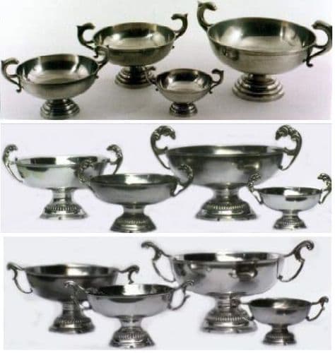 Coupe bourguignonne en étain sur mesure