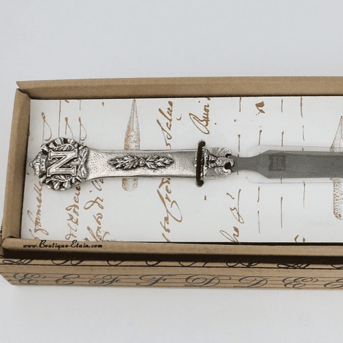 Coupe papier ouvre lettre en étain Napoléon
