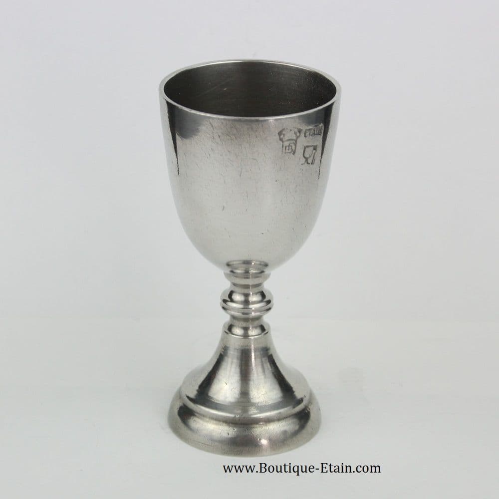 Coupe sur pied en étain (verre à porto)