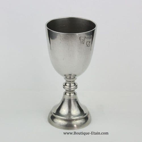 Coupe sur pied en étain (verre à porto)