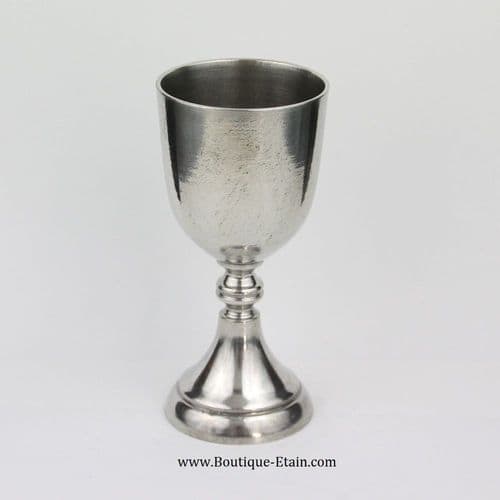 Coupe sur pied, verre à vin en étain forme T3