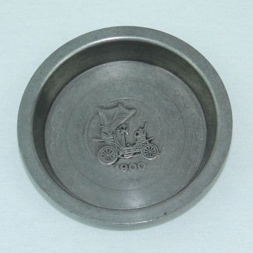 Coupelle automobile voiture 1900 en étain