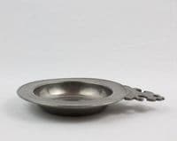 Coupelle tastevin ou cendrier en étain