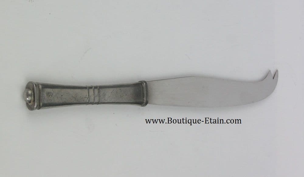 Couteau à fromage en inox et étain