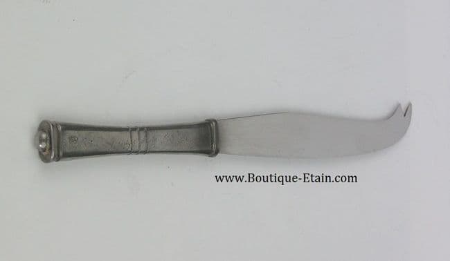 Couteau à fromage en inox et étain