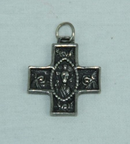 Croix aux anges en étain, ou croix des anges