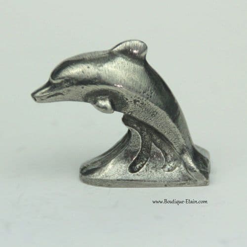 Dauphin miniature en étain