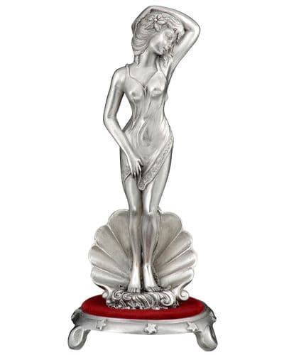 DESTOCKAGE -40% Astria en étain jeune femme & Vierge sur socle velours