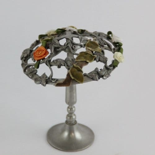 DESTOCKAGE -40% Chapeau de mode "Ascot" en étain