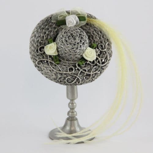 DESTOCKAGE -40% Chapeau de mode en étain