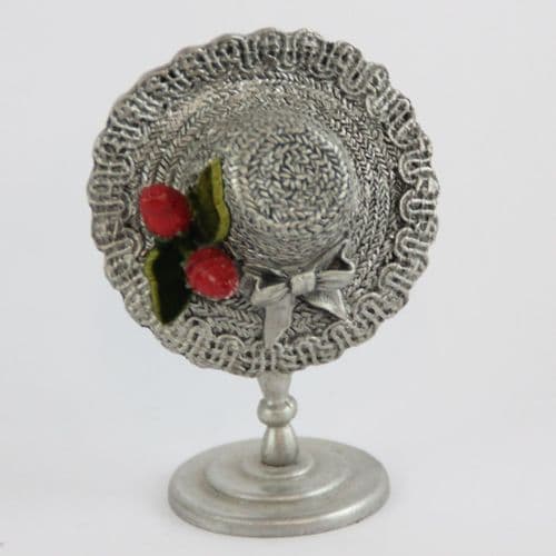 DESTOCKAGE -40% Chapeau de mode en étain Fraisier